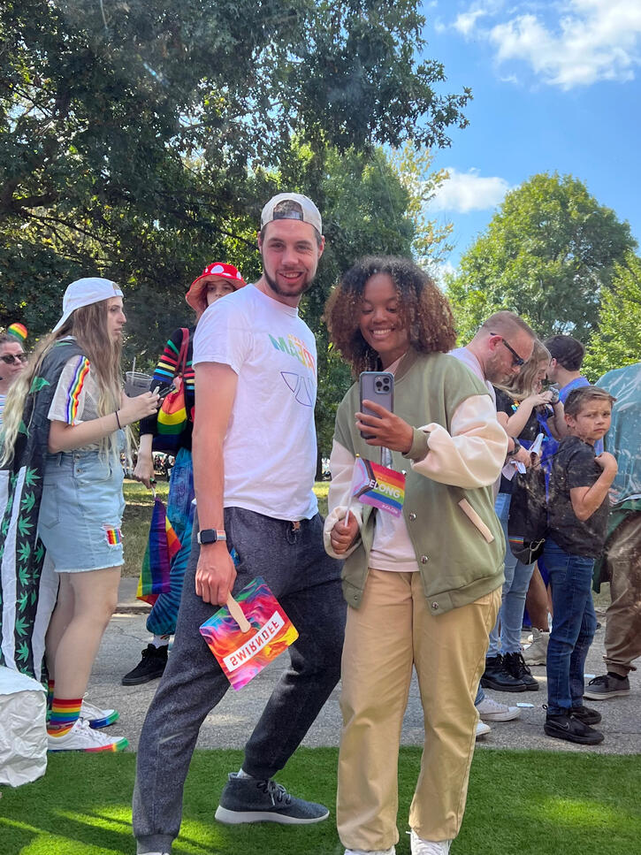 Morgan and Joseph at Atlanta Pride 2022